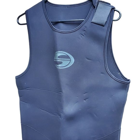Deep See Men's Sleeveless Dive Wetsuit Large 2/3mm Swift Water Rescue Long John - Picture 2 of 5